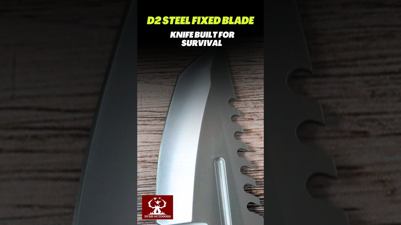 D2 Steel Fixed Blade Knife Built for Survival