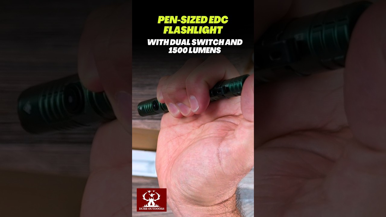Pen-Sized EDC Flashlight with Dual Switch and 1500 Lumens