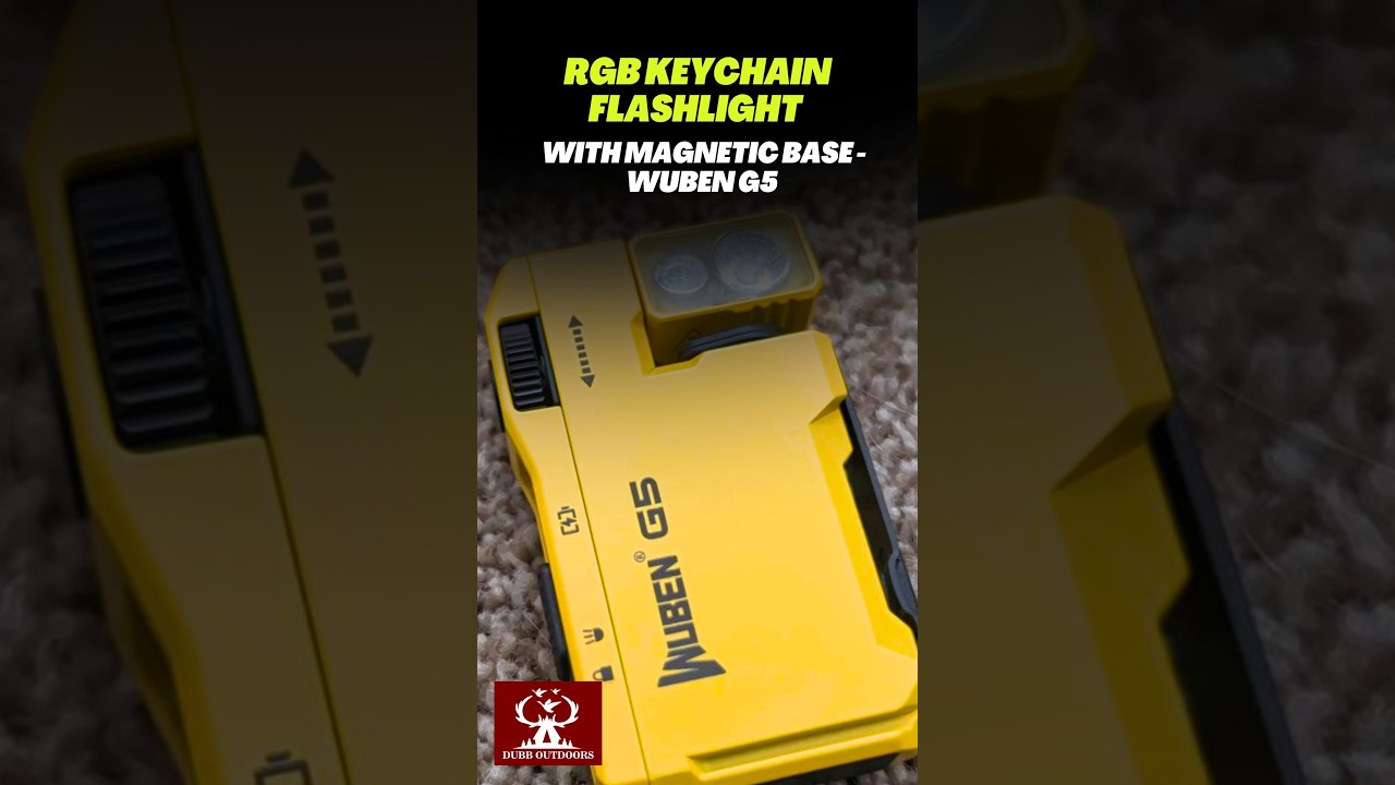 RGB Keychain Flashlight with Magnetic Base - WUBEN G5